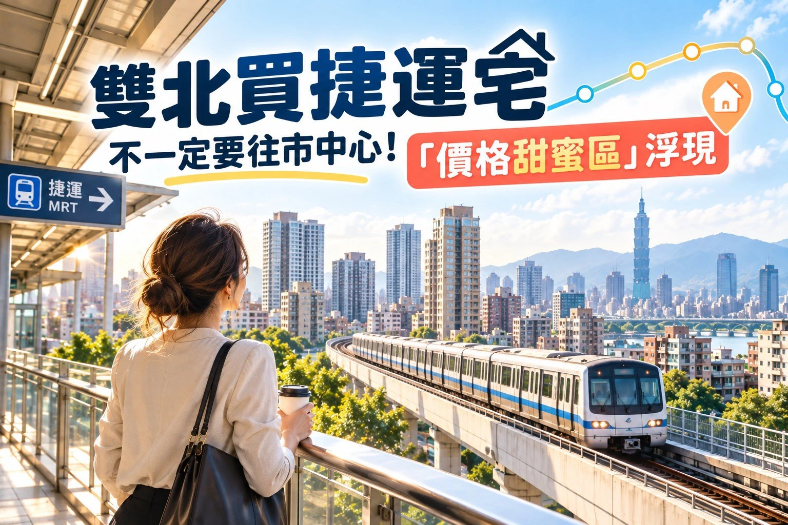 雙北買捷運宅　不一定要往市中心！「價格甜蜜區」浮現