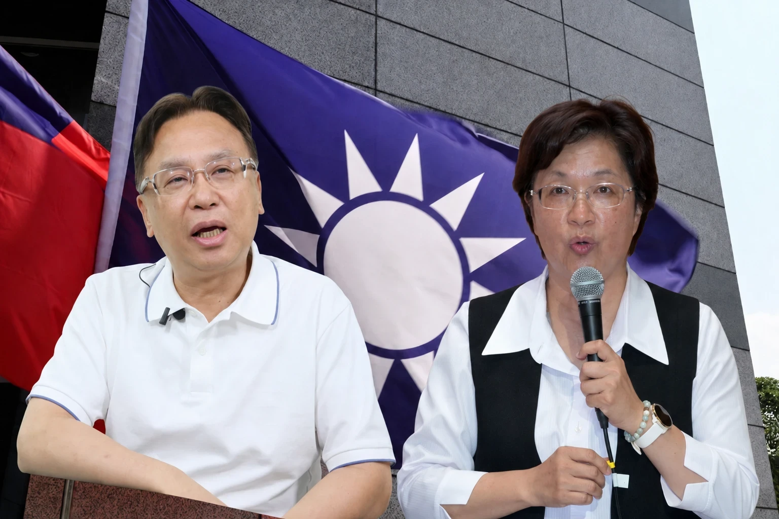 王惠美出席黨內造勢快閃8分鐘　走下台前握手魏平政破冰