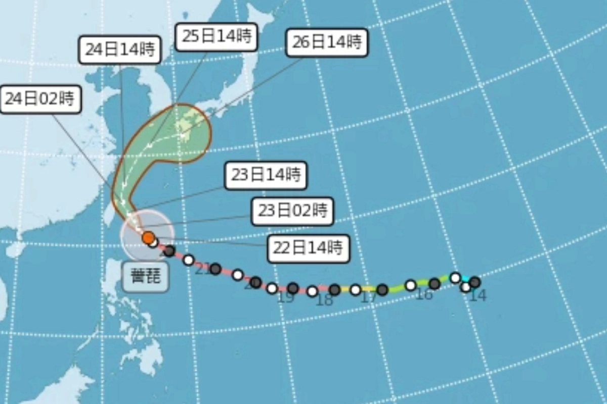 薔琵暴風圈「這2個時間點」影響台灣最大　19縣市納入陸警範圍