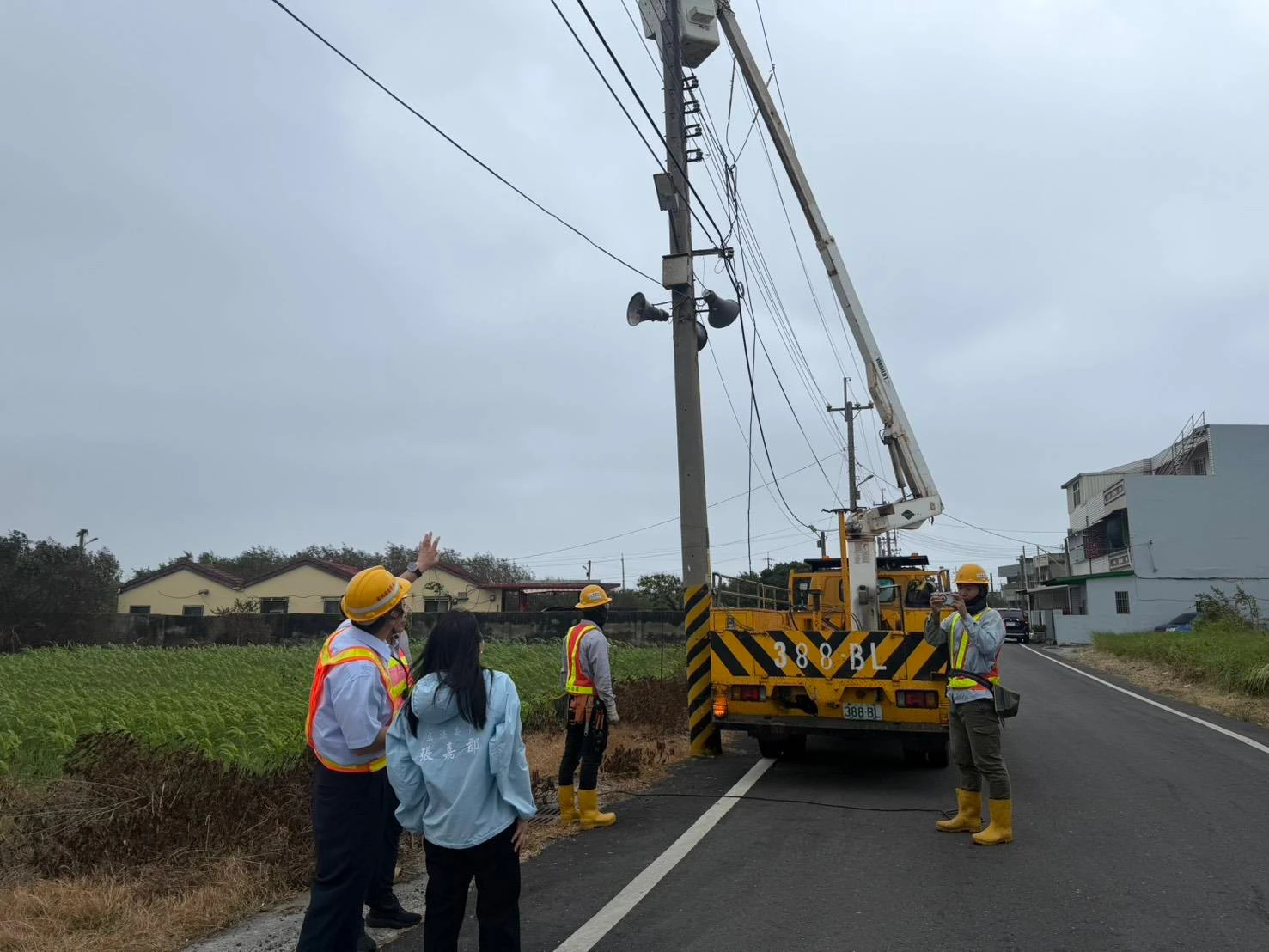 雲林沿海地區斷電　張嘉郡赴台西會勘盼台電儘速復電