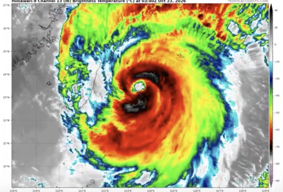 鄭明典揭密台灣地形效應! 薔琵今晚打轉豪雨下18小時